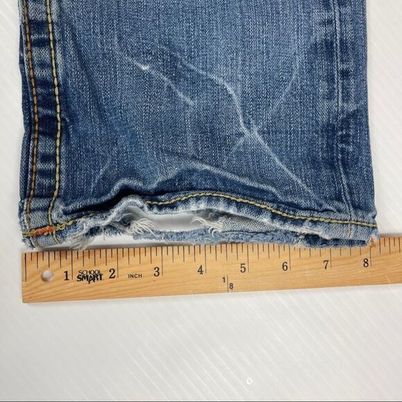 True Religion Rainbow Bobby Destroyed Distressed Jeans Mens 30x33 Denim - Picture 13 of 13